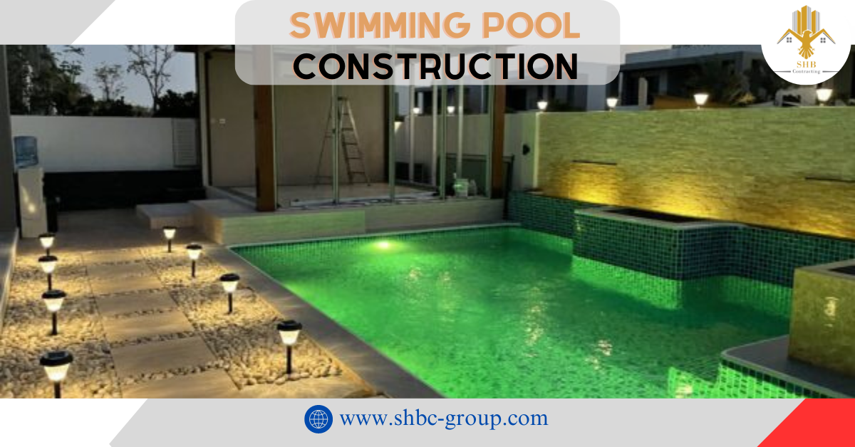 Swimming pool Construction Work by SHB COntracting LLC In DUbai. Top rated contractor in Dubai.