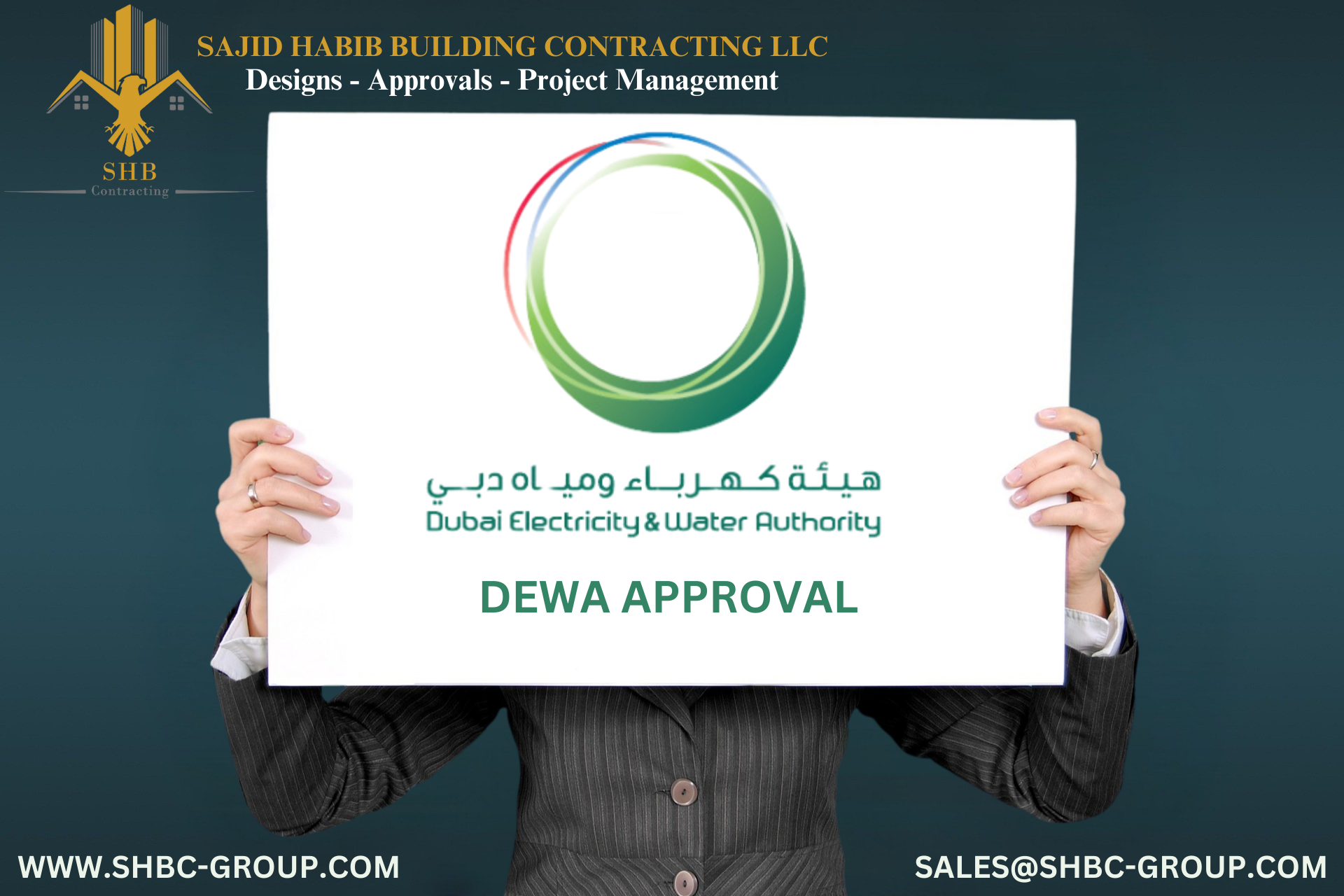 Dewa-Dubai Electricity & water Authority -Government Authorities Approvals-Sajid Habib Building Contracting