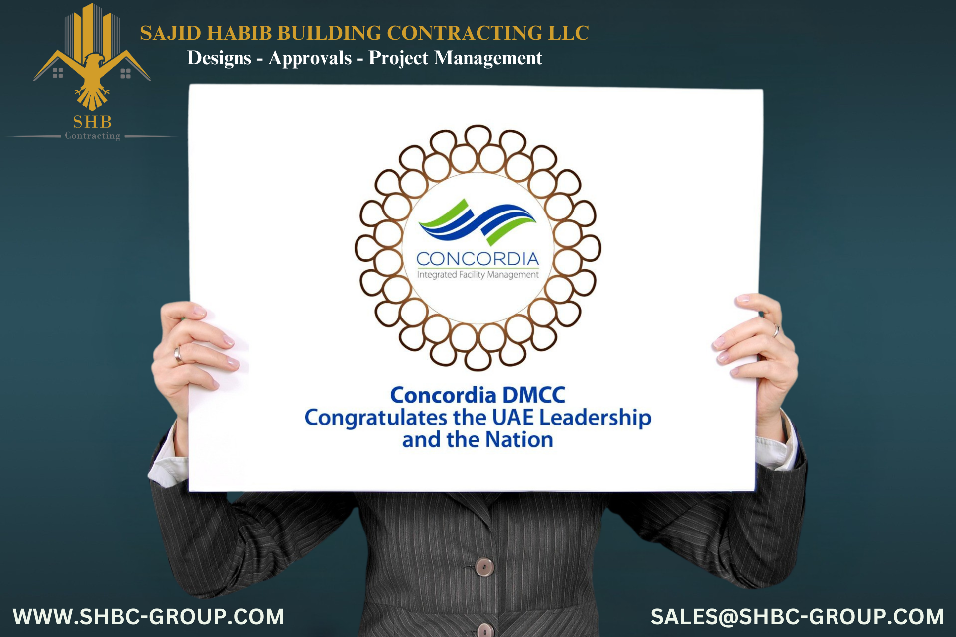 Concordia Approvalin dubai with sajid habib Buildng Contracting LLC