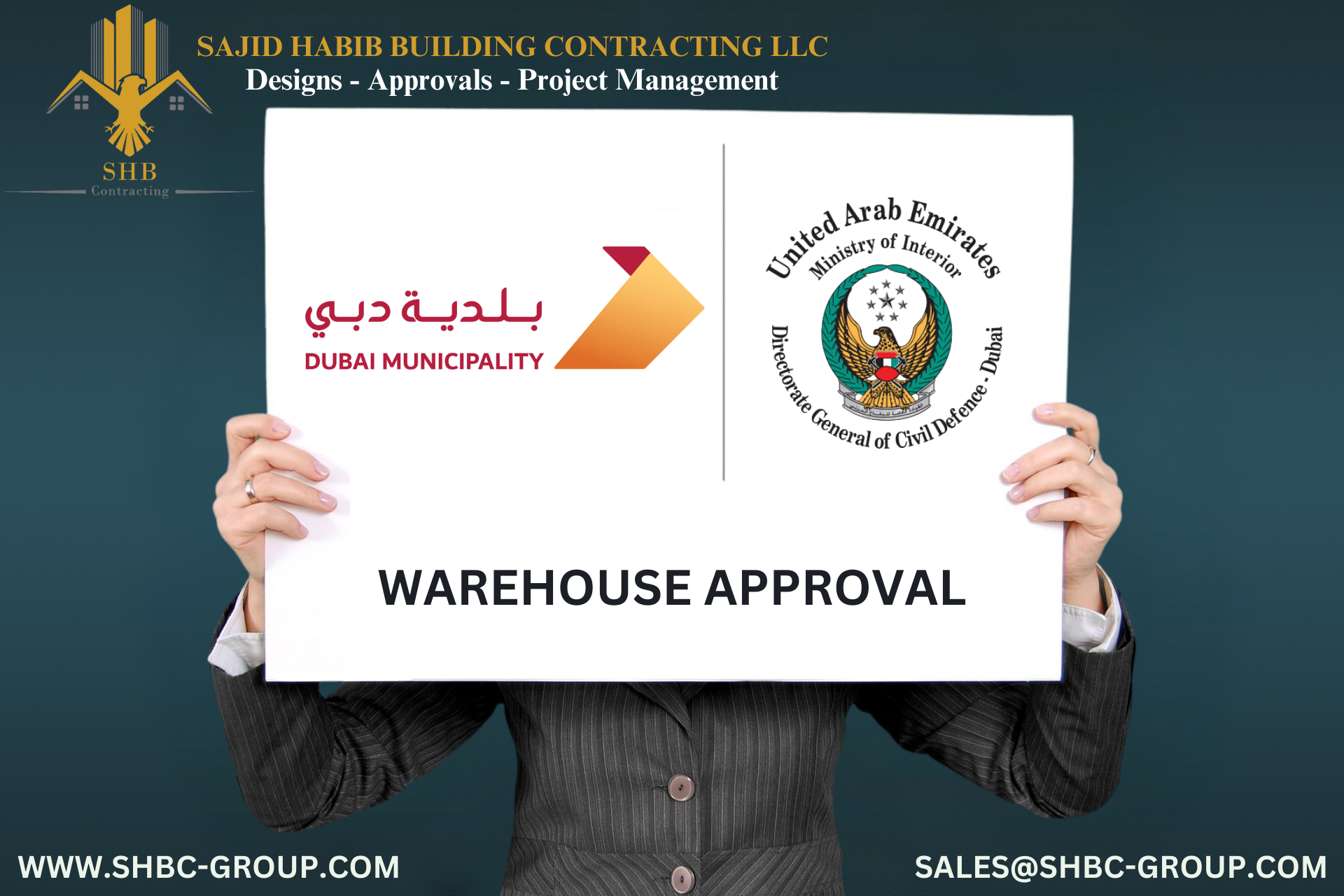 Warehouse Construction-Dubai Municipality-DM-Directorate General Of Civil Defence-DCD-Government Authority Approvals-Sajid Habib Building Contracting