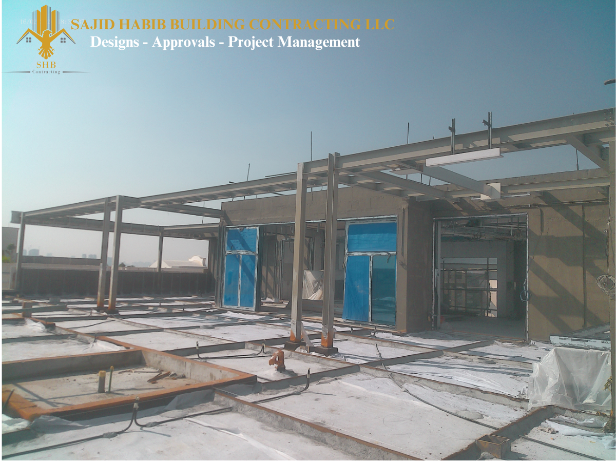VILLA DUBAI STEEL CONSTRUCTION WORK BY SHB CONTRACTING